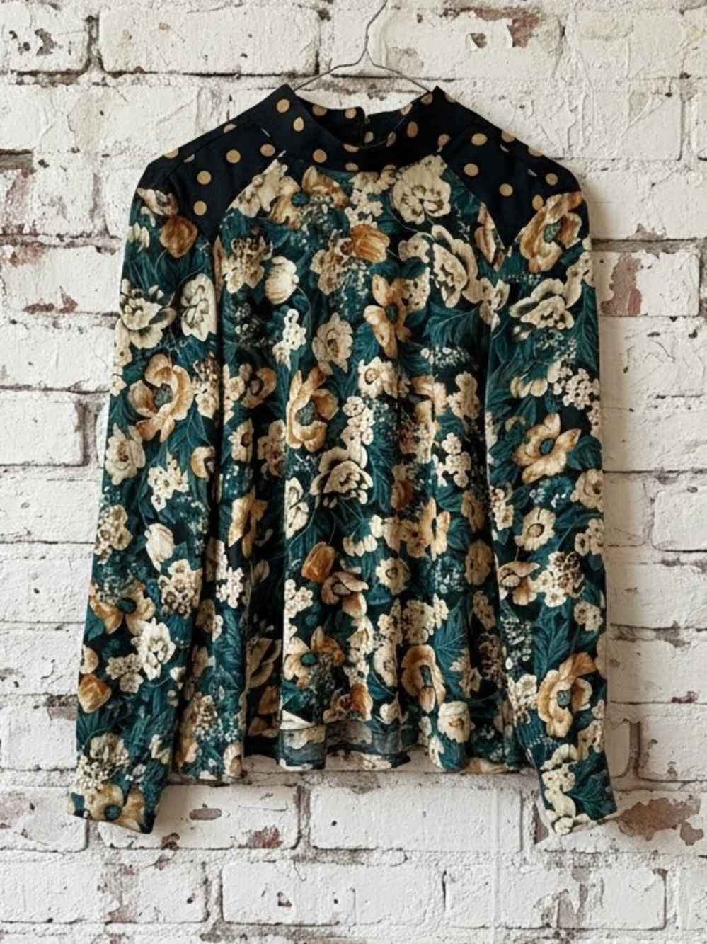 Zara floral polkadot brand new top